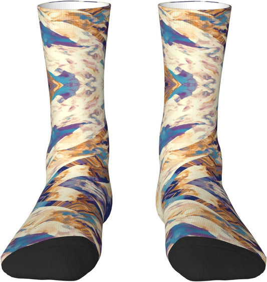 Chaussettes de sport — à motifs, respirant
