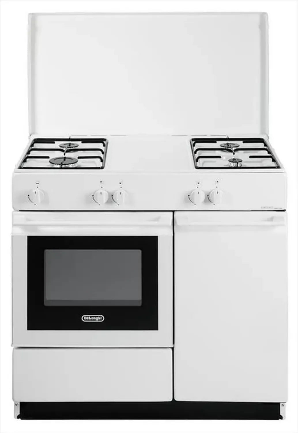 Cuisinière à gaz 4 foyers avec four 86x50 cm - Blanc