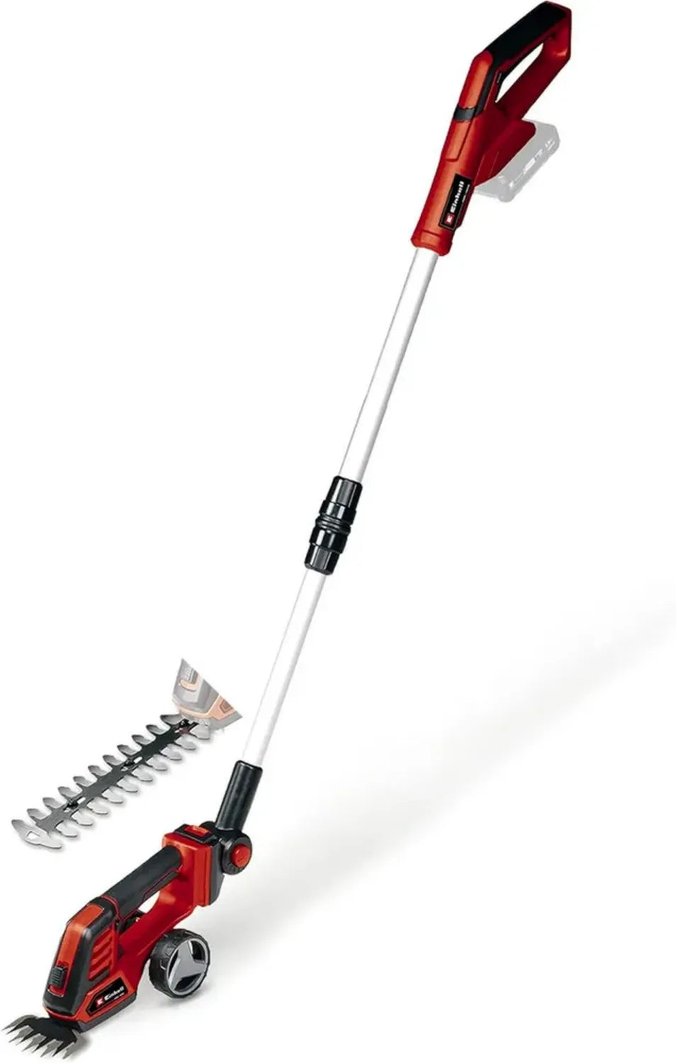 Tondeuse à Gazon sans Fil Einhell 18V avec Rallonge Téléscopique - Changement Facile des Accessoires