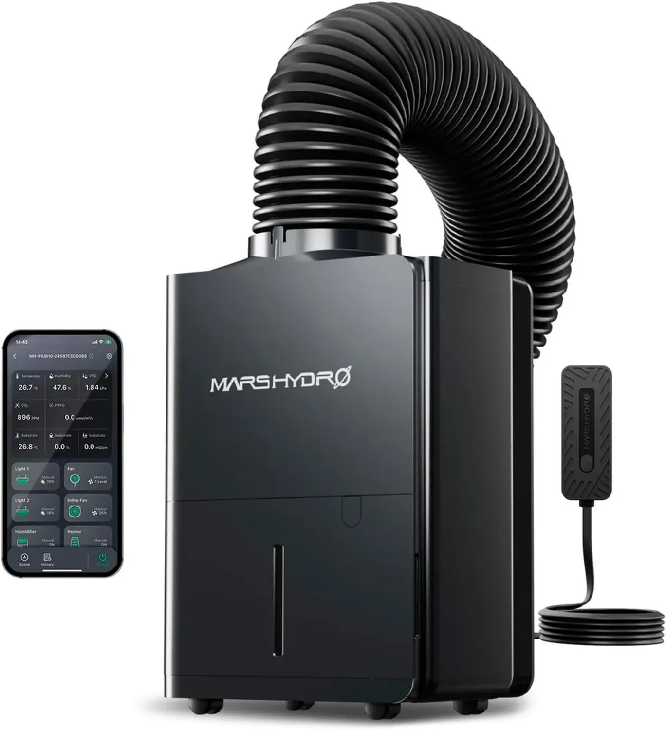 Régulateur d'Humidité 12L pour Jardin d'Intérieur - Silencieux et Économique